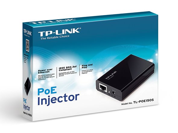 Omada PoE Injector Adapter PORT: 1× Gigabit PoE Port, 1× Gigabit Non-PoE Port SPEC: 802.3af Compliant, Data and Power Ca 