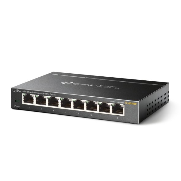 8-Port Gigabit Easy Smart Switch PORT: 8× Gigabit RJ45 Ports SPEC: Desktop Steel Case FEATURE: MTU/Port/Tag-based VLAN,  