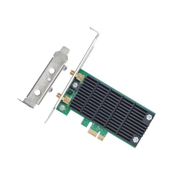 AC1200 Dual Band Wi-Fi PCI Express Adapter SPEED: 867 Mbps at 5 GHz + 300 Mbps at 2.4 GHz SPEC: 2× High Gain External An 