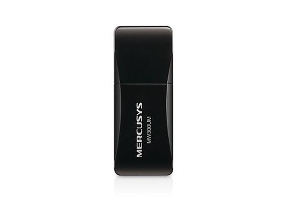 N300 Wireless Mini USB Adapter SPEED: 300 Mbps at 2.4 GHz SPEC: 2× Internal Antennas, USB 2.0  FEATURE: Mini Size 