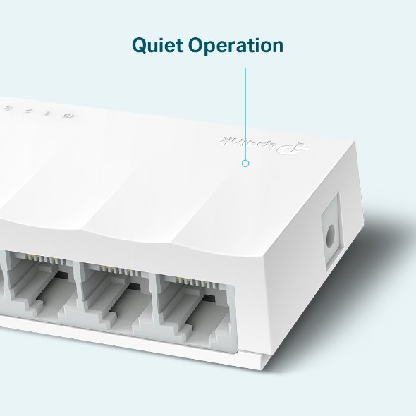 LiteWave 5-Port 10/100 Mbps Desktop Switch PORT: 5× 10/100 Mbps RJ45 Ports SPEC: Desktop Plastic Case FEATURE: Plug and  