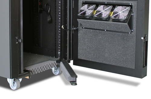 Rack APC NetShelter CX 24U Secure Soundproof Server Room in a Box Enclosure 