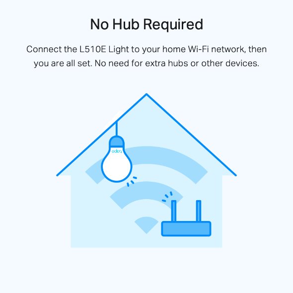 Smart Wi-Fi Light Bulb, Dimmable SPEC: 2.4 GHz, IEEE 802.11b/g/n, E27 Base, 220–240 V, 50/60 Hz, 806 lm, 8.7 W, 2,700 K, 