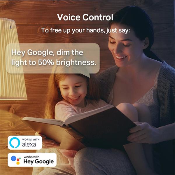 Smart Wi-Fi Light Bulb, Multicolor SPEC: 2.4 GHz, IEEE 802.11b/g/n, E27 Base, 220–240 V, 50/60 Hz, Brightness: W: 806 lm 