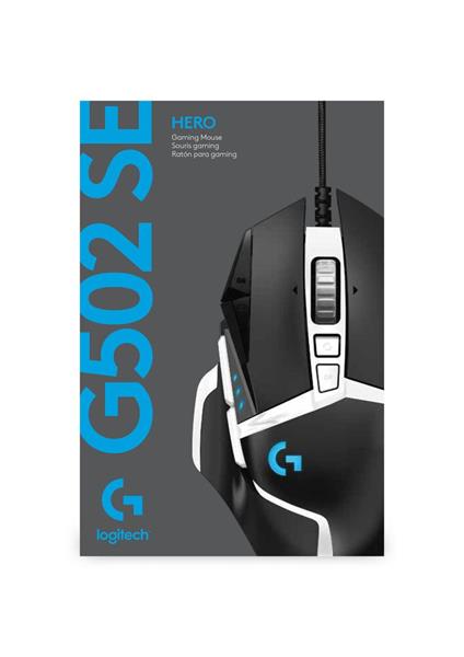 Logitech® G502 SE HERO Gaming Mouse - BLACK AND WHITE SE - USB 