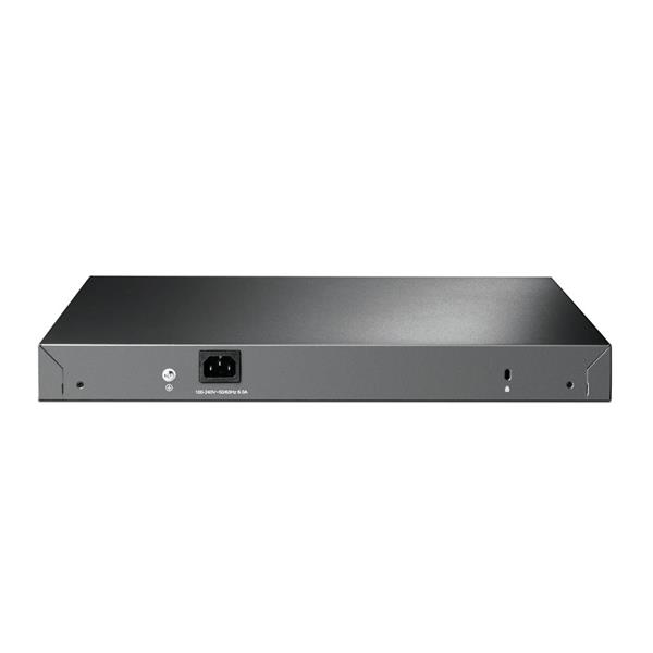Omada 24-Port PoE+ Gigabit L2+ Managed Switch with 4 10GE SFP+ Slots  PORT: 24× Gigabit PoE+ Ports, 4× 10G SFP+ Slots, R 