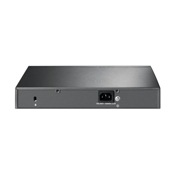 Omada 10-Port PoE+ Gigabit Smart Switch with 2 SFP Slots PORT: 8× Gigabit PoE+ Ports, 2× Gigabit SFP Slots SPEC: 802.3at 