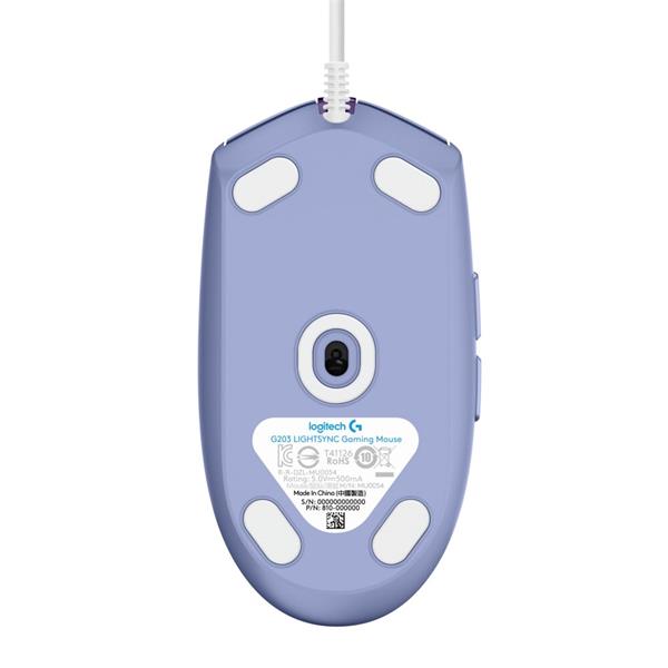 Logitech® G203 2nd Gen LIGHTSYNC Gaming Mouse - LILAC - USB - N/A - EMEA 