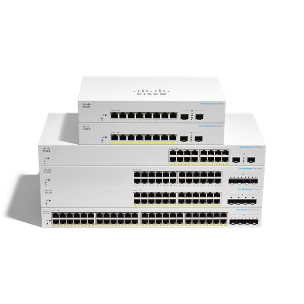 CBS220 Smart 24-port GE, PoE, 4x1G SFP 