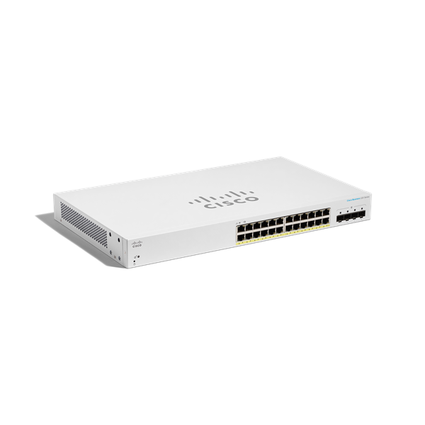 CBS220 Smart 24-port GE, PoE, 4x1G SFP 