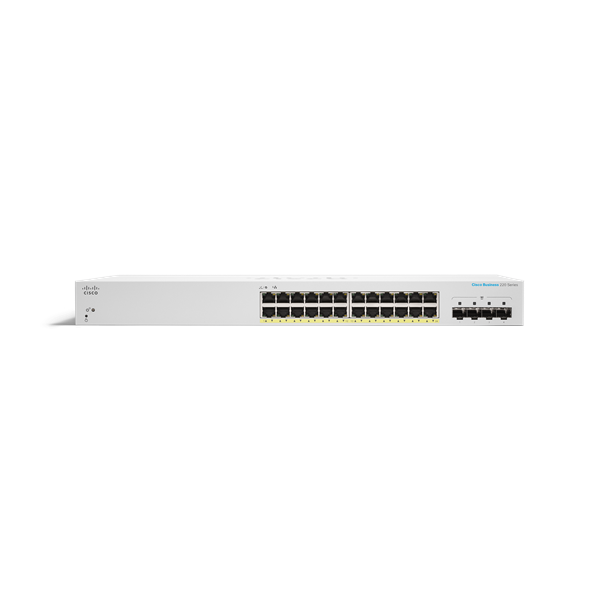CBS220 Smart 24-port GE, PoE, 4x1G SFP 