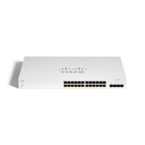 CBS220 Smart 24-port GE, PoE, 4x1G SFP 