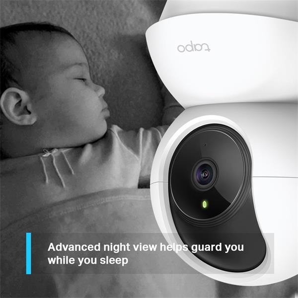Pan/Tilt Home Security Wi-Fi Camera SPEC: 3MP (2304x1296), 2.4 GHz, Horizontal 360o  FEATURE: Pan/Tilt, Motion Detection 