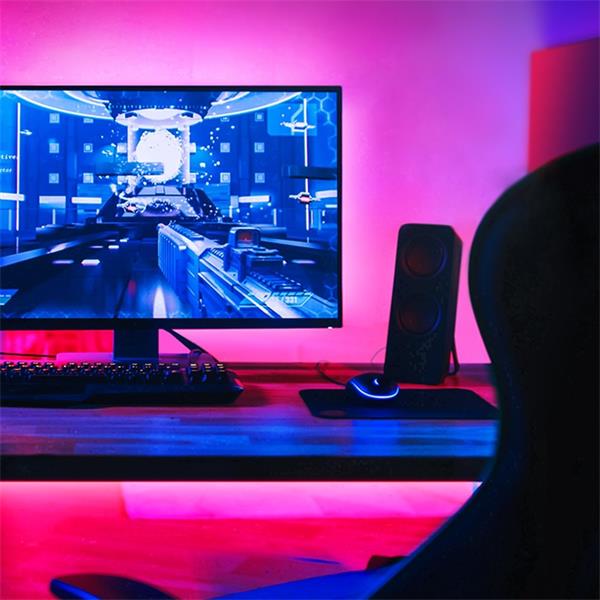 Tapo Smart Light Strip, Multicolor SPEC: 2.4 GHz Wi-Fi, 802.11b/g/n, one 16.4 ft/5m LED light strip(cut to size every 10 