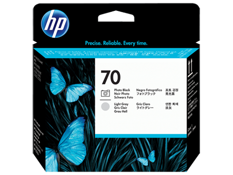 HP tlačová hlava č.70, Photo čierna and Light sivá Printhead
