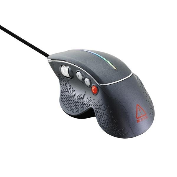Canyon Apstar, GM-12 herná myš, drôtová, optická, 800-6400 dpi, 6 program. tlač, bočné scroll, LED podsv.