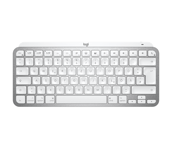 Logitech® MX Keys Mini For Mac Minimalist Wireless Illuminated Keyboard - PALE GREY - US INT"L