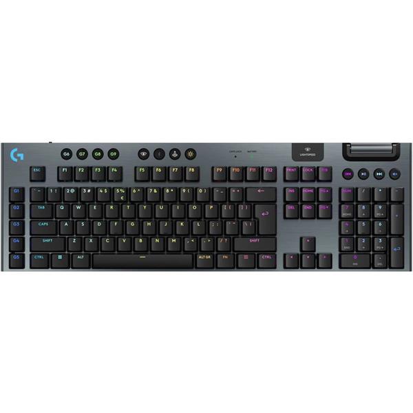 Logitech® G915 X LIGHTSPEED Low-Profile Wireless Gaming Keyboard - BLACK - US INT"L - lineárna