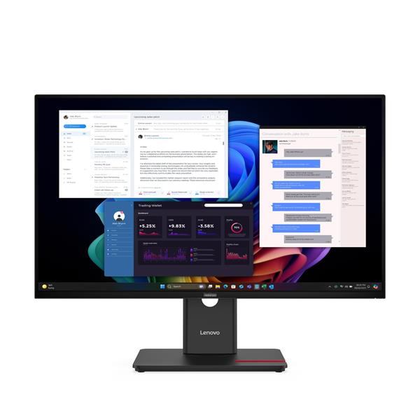 Lenovo T27UD-40 27" 3840x2160 4K 1500:1 350cd 4ms HDMI+DP+USB+USB-C+RJ45 dock PD100W 3y