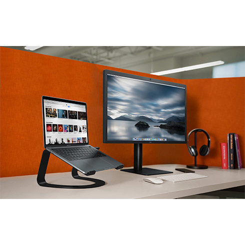 TwelveSouth stojan Curve pre MacBook - Matte Black Aluminium 