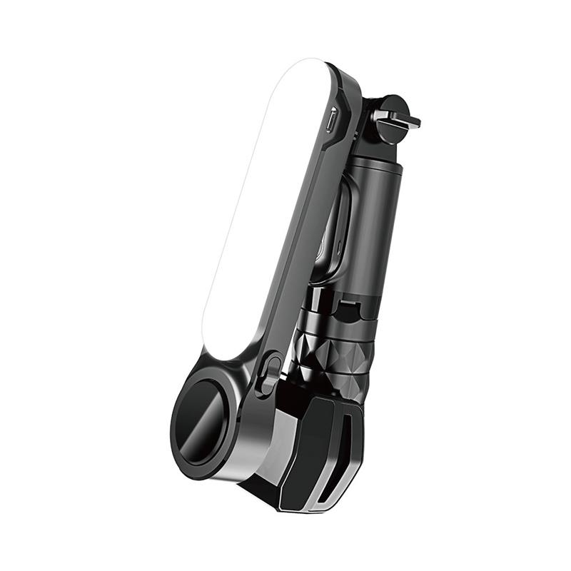 Devia Handheld Gimbal Shake-proof Tripod Selfie Stick - Black 