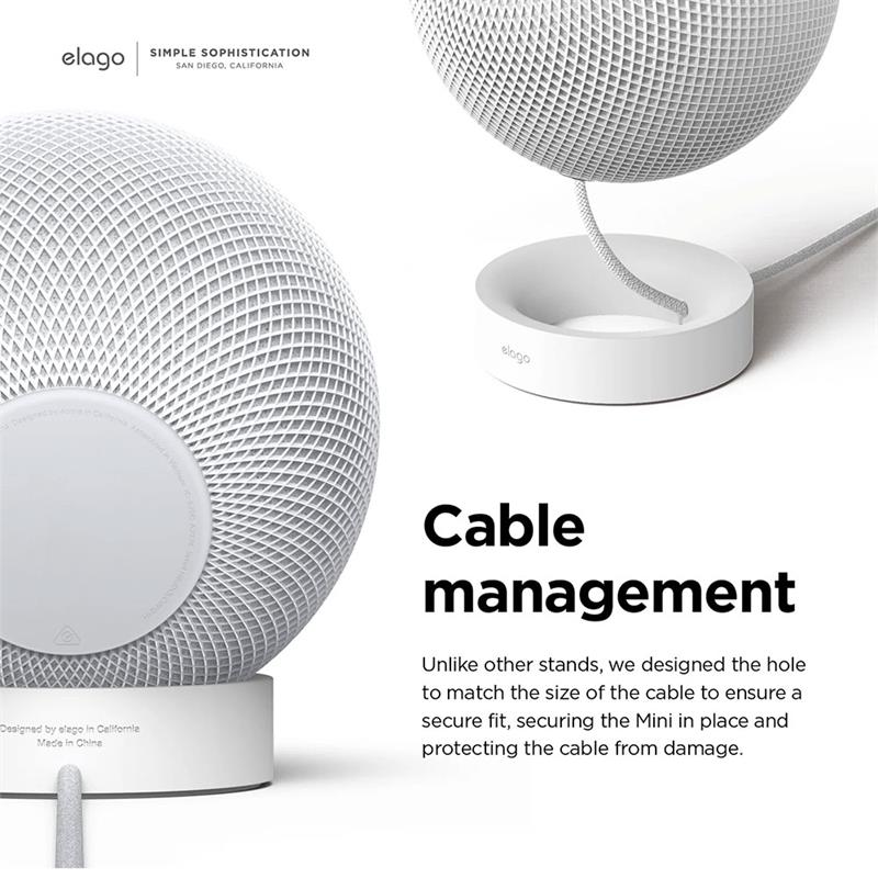 Elago Silicone Stand for HomePod Mini - White 