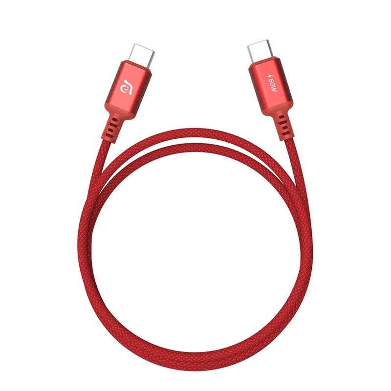 Adam Elements kábel CASA S120 USB-C na USB-C 60W 1.2m - Red 