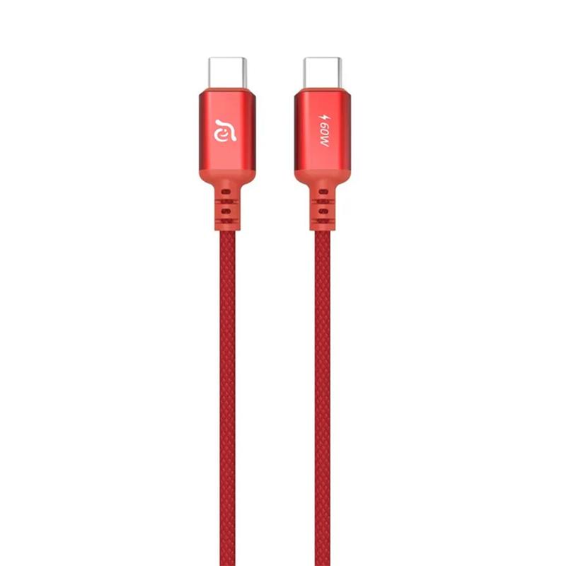 Adam Elements kábel CASA S120 USB-C na USB-C 60W 1.2m - Red 