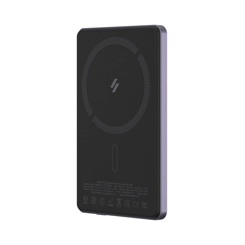 Adam Elements Magnetic Wireless Powerbank Gravity C5 5.000 mAh - Purple 