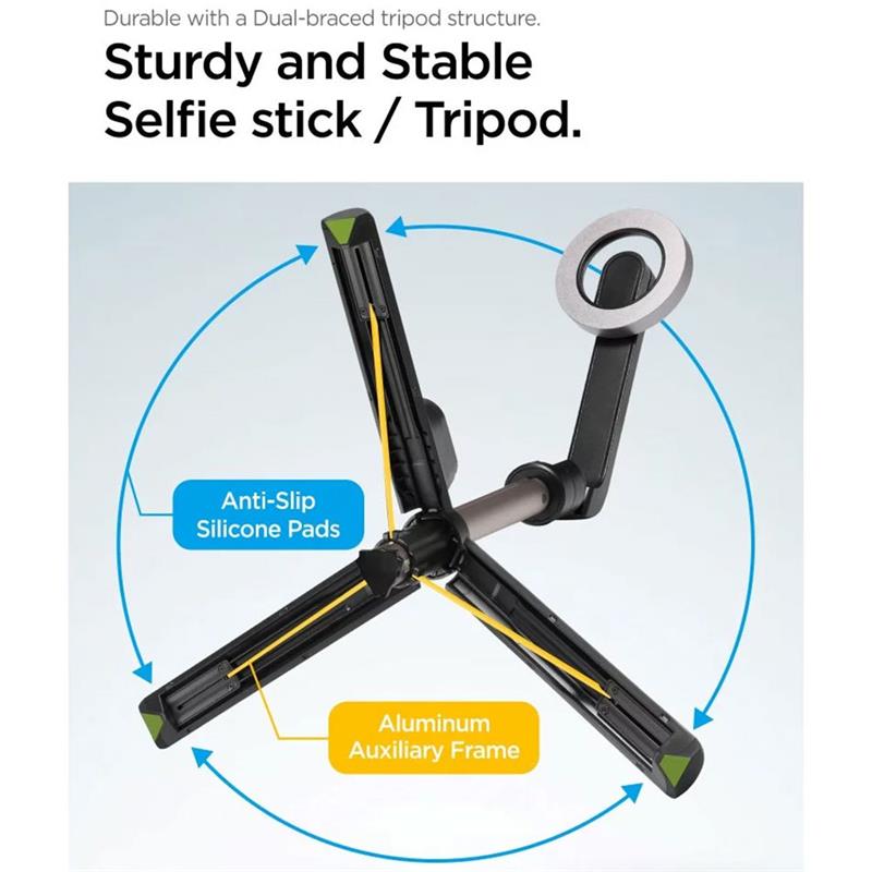 Spigen Selfie Stick Tripod Magsafe - Black 