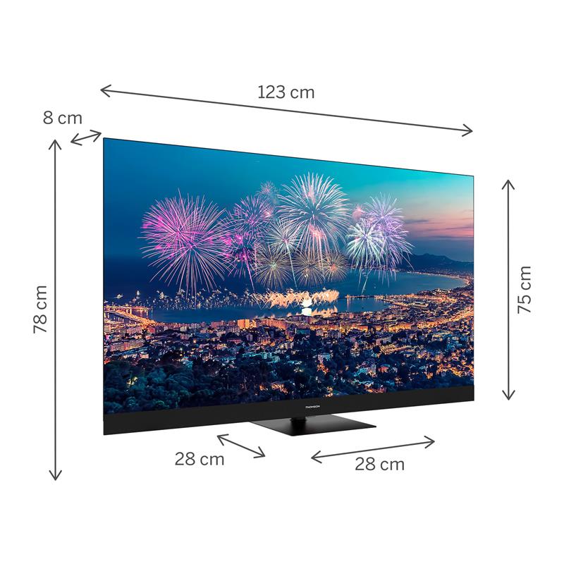 Thomson 55QG6C14 - 4K UHD Google TV 55" QLED, predné repro 
