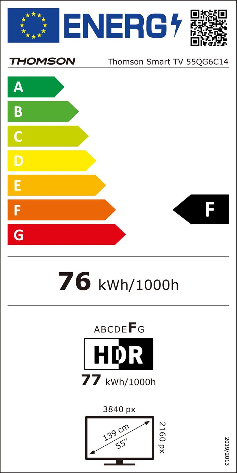 Thomson 55QG6C14 - 4K UHD Google TV 55" QLED, predné repro 