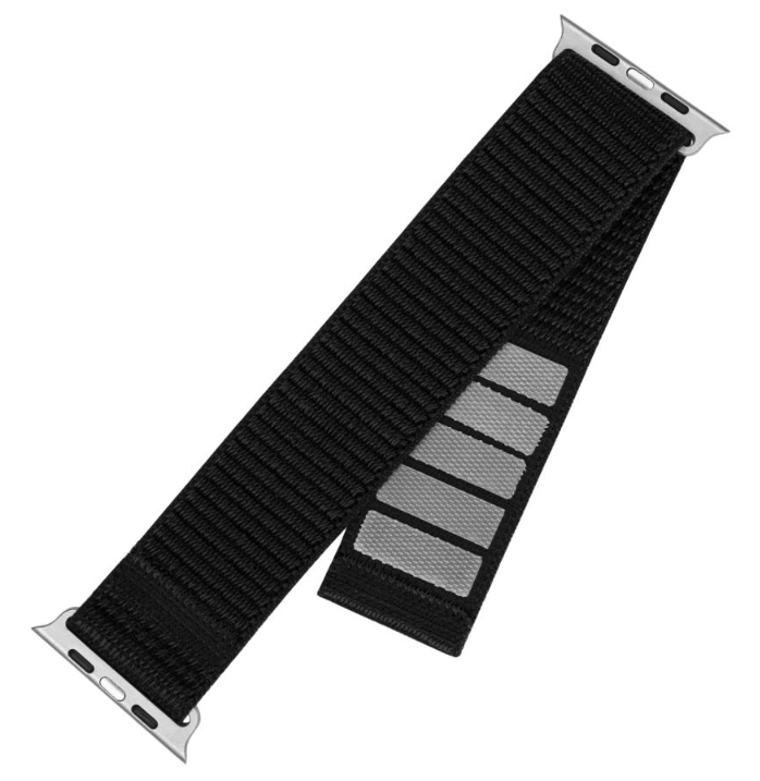 FIXED Nylon Sporty Strap pro Apple Watch Ultra 49 mm, čierny 