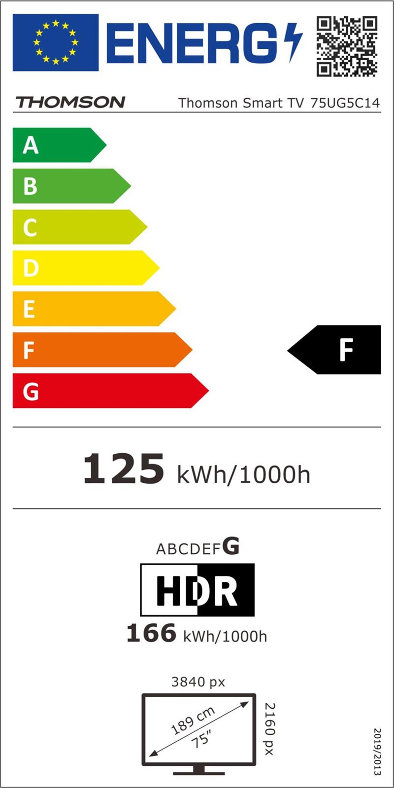 Thomson 75UG5C14 - 4K UHD Google TV 75" Direct LED 