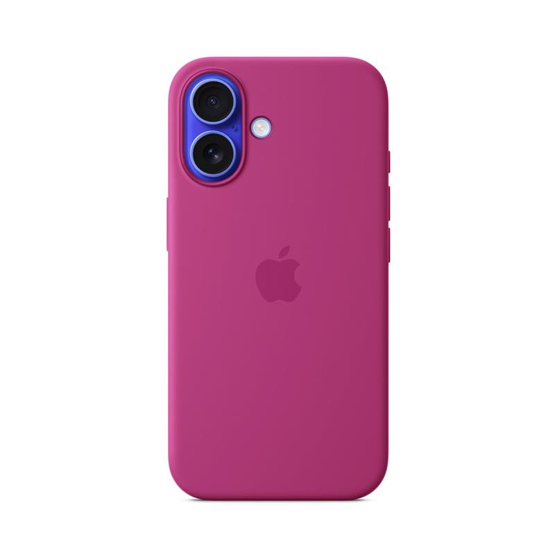 iPhone 16 Silicone Case with MagSafe - Fuchsia 