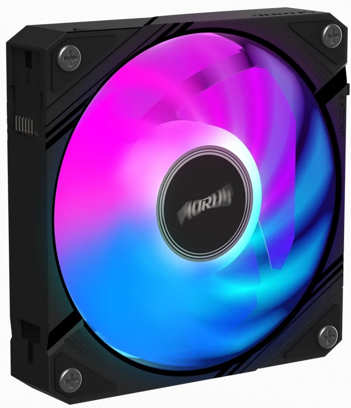Gigabyte AORUS EZ CHAIN FAN 120, ARGB, black 