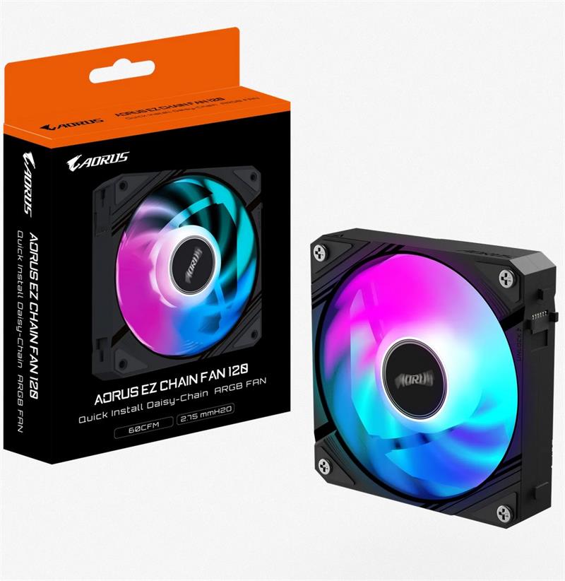 Gigabyte AORUS EZ CHAIN FAN 120, ARGB, black 