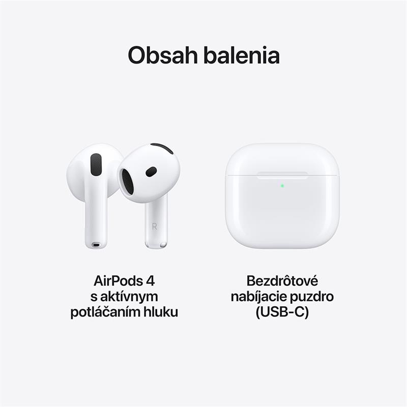 Apple AirPods (4. generácie) s aktívnym potlačením hluku 