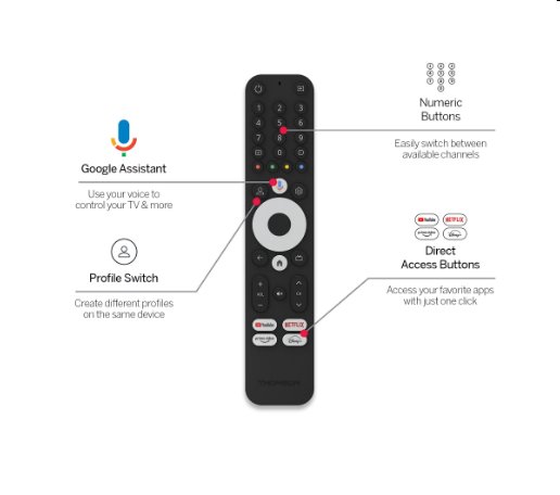 Thomson Streaming Box 240 - 4K UHD, Google Cast, Hej Google 