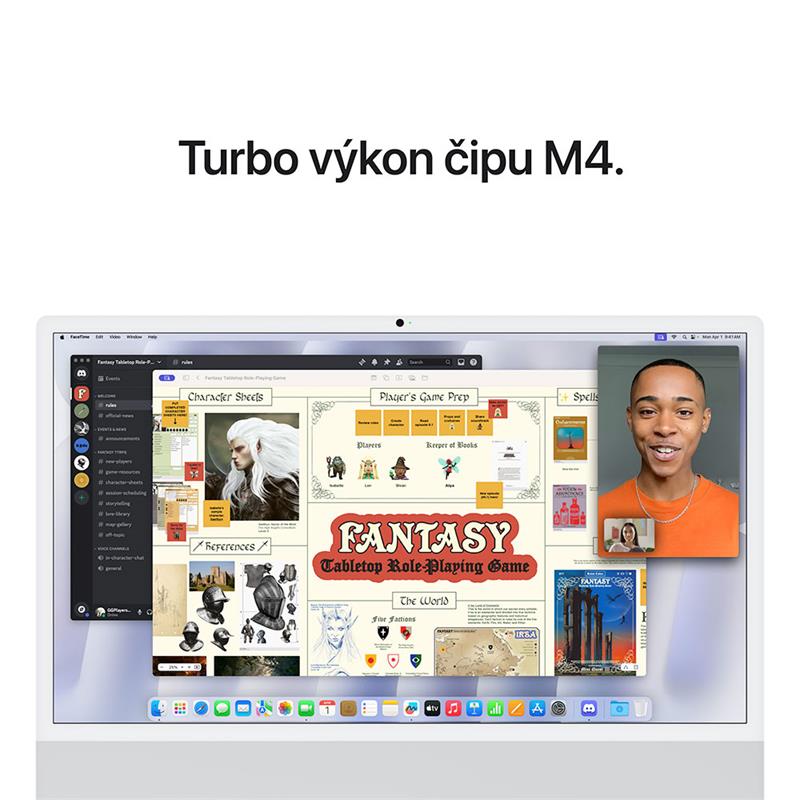 iMac 24" 4.5K Apple M4 10C CPU 10C GPU 16GB 512GB Strieborný SK 