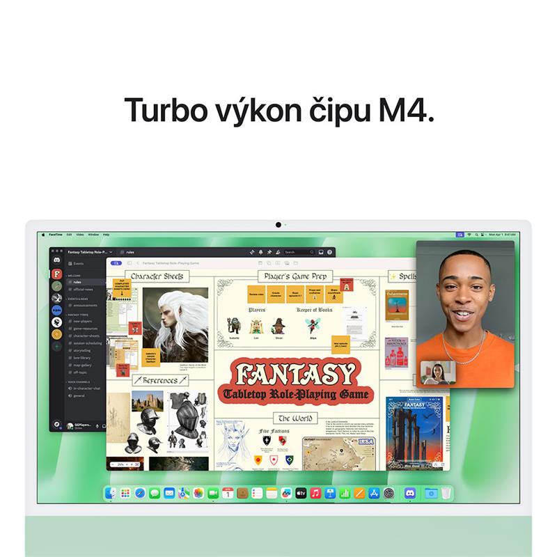 iMac 24" 4.5K Apple M4 10C CPU 10C GPU 16GB 512GB Zelený SK 