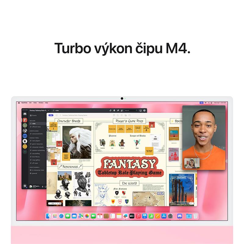 iMac 24" 4.5K Apple M4 10C CPU 10C GPU 24GB 512GB Ružový SK 