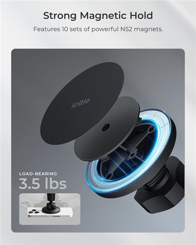 iOttie iTap 3 Magnetic Air Vent Mount - Black 
