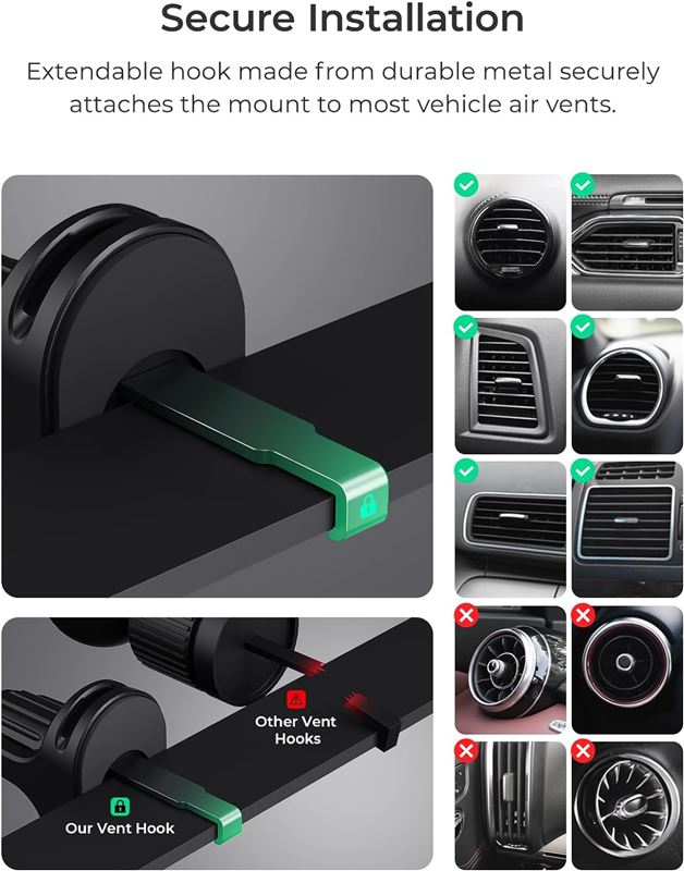 iOttie iTap 3 Magnetic Air Vent Mount - Black 