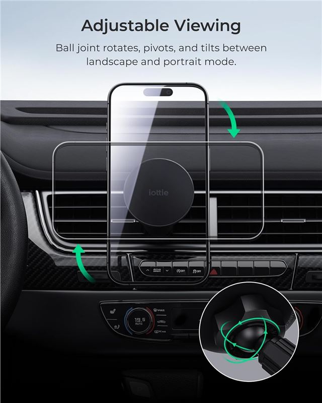 iOttie iTap 3 Magnetic Air Vent Mount - Black 