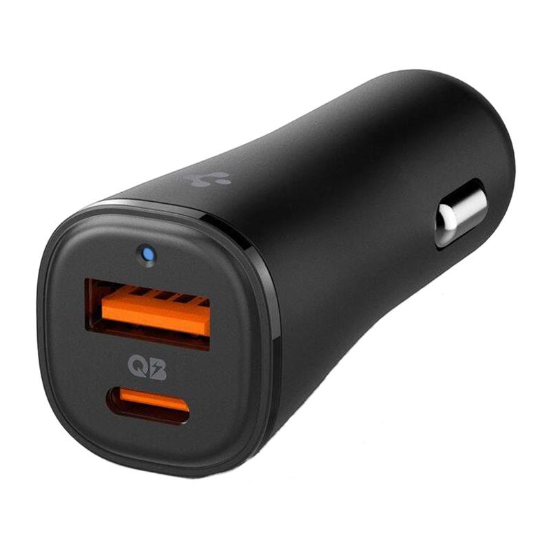 Spigen USB-C Car Charger ArcStation Essential Dual Port 48W - Black 