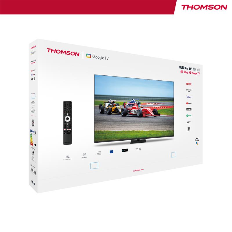 Thomson 65QG7C14 QLED Pro Google TV, poškodený obal  