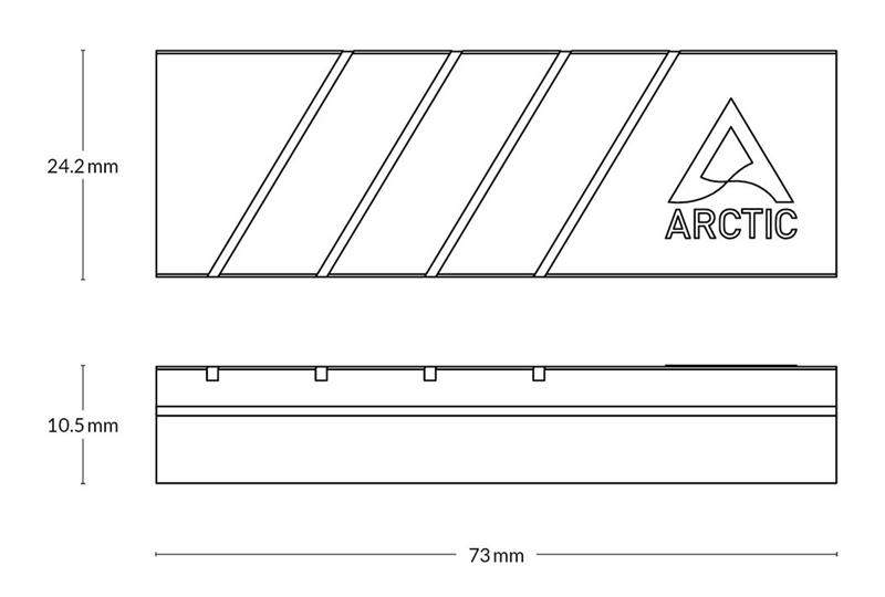 Arctic SSD Cooler for M.2 Drives M2 Pro (PS5 ready) 