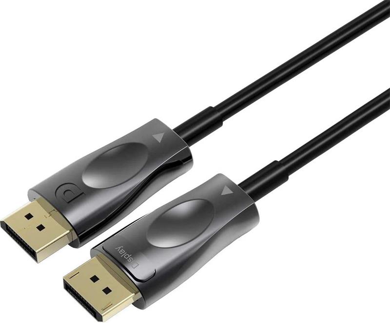 PremiumCord Optický DisplayPort 1.4 kabel M/M, pozlátené konekt. 50m 