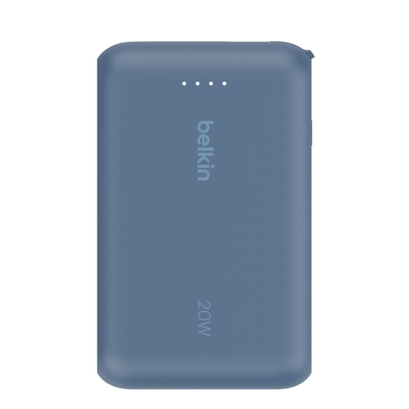 Belkin BoostCharge PowerBank 10K with Integrated USB-C Cable 20W - Blue 